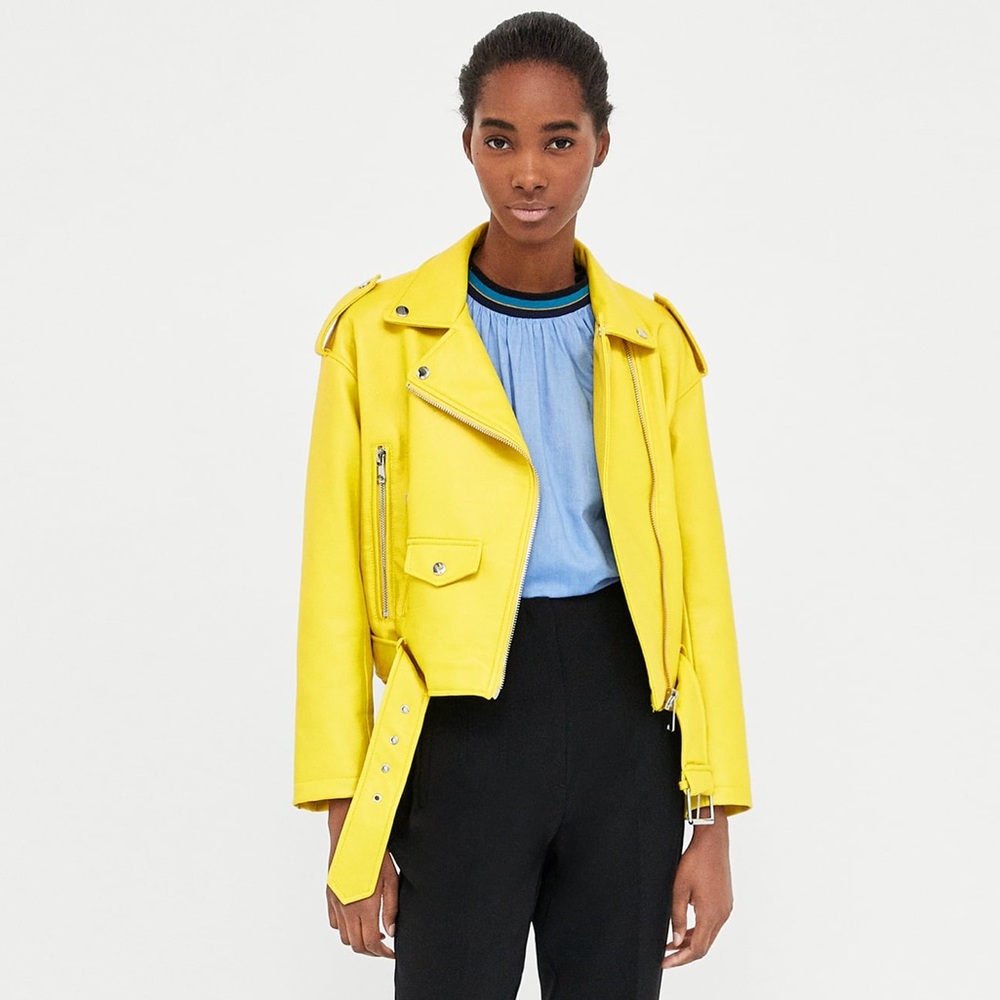 ZARA FAUX LEATHER JACKET TRF BRAND NEW NEVER WORN